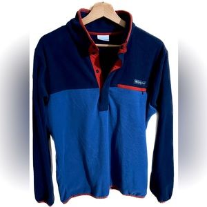 Zip up fleece sweater, Columbia size S